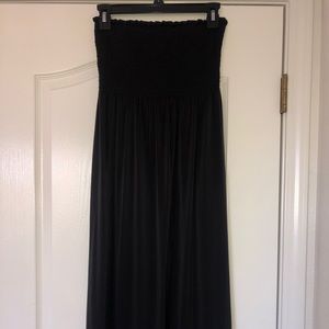 Soma Midi black ruched top dress